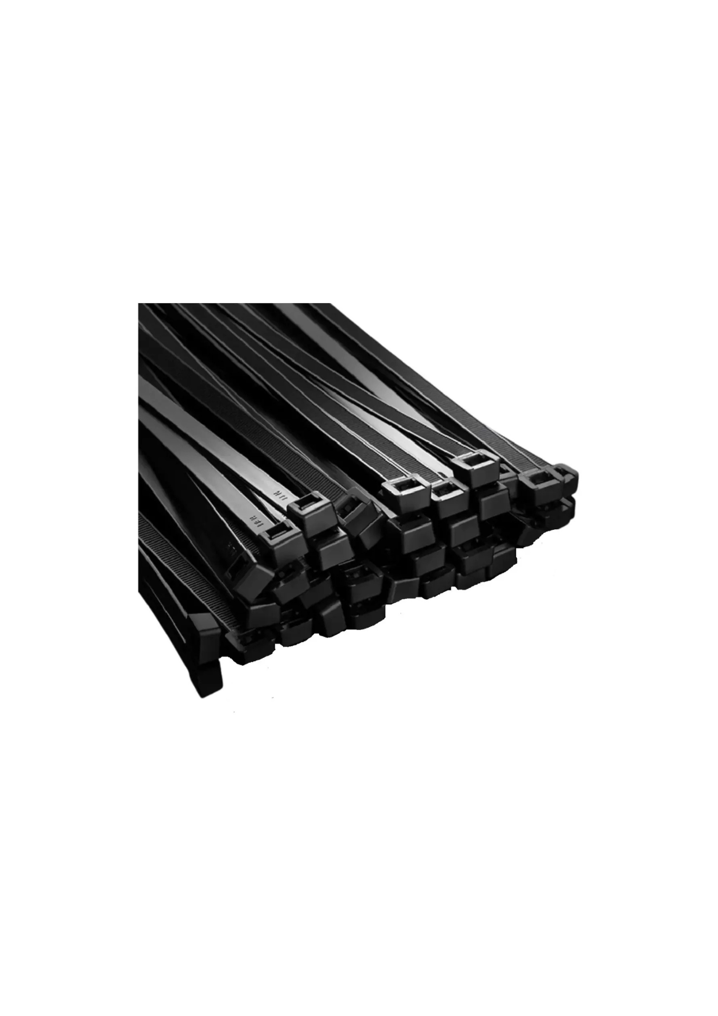 Amarra Cable 300 x 7.6 mm Negra (Bolsa 100 Unidades)