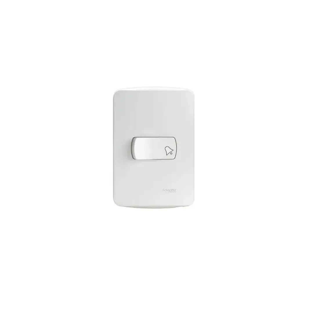 Pulsador timbre armado blanco Miluz S3B62460 Schneider 1