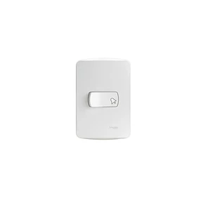 Pulsador timbre armado blanco Miluz S3B62460 Schneider
