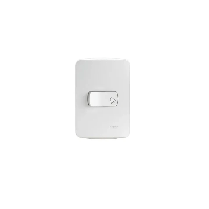 Pulsador timbre armado blanco Miluz S3B62460 Schneider 1