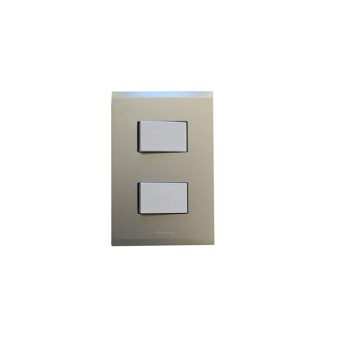 Interruptor doble armado 9/24 Nobile Perla - Blanco Bticino 1