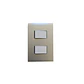 Interruptor doble armado 9/24 Nobile Perla - Blanco Bticino - Miniatura 1
