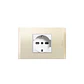 Enchufe Schuko armado 2P + T Nobile Bticino - Miniatura 1