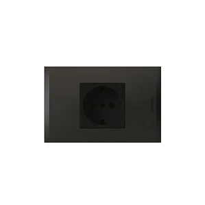 Enchufe Schuko Armado Antracita Negro Nobile Bticino