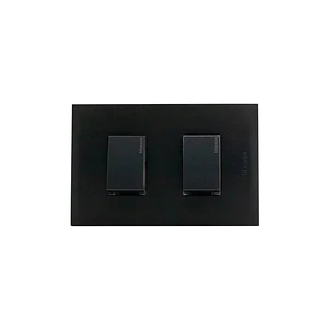 Enchufe Doble 9/24 antracita Negro Nobile Bticino