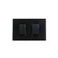 Enchufe Doble 9/24 antracita Negro Nobile Bticino - Miniatura 1