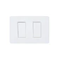 Interruptor doble 9/15 Orion Blanco Schneider S71326104 - Miniatura 1