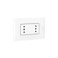 Enchufe doble 10A Nobile Blanco AF2113E2B Bticino - Miniatura 2