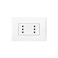 Enchufe doble 10A Nobile Blanco AF2113E2B Bticino - Miniatura 1