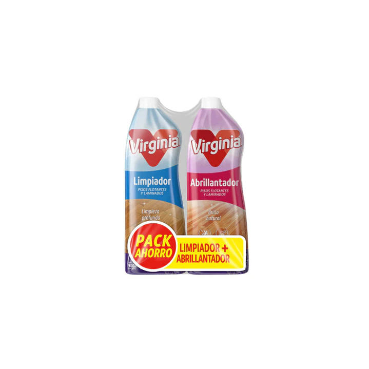 Limpiador + Abrillantador de pisos Pack Ahorro  1