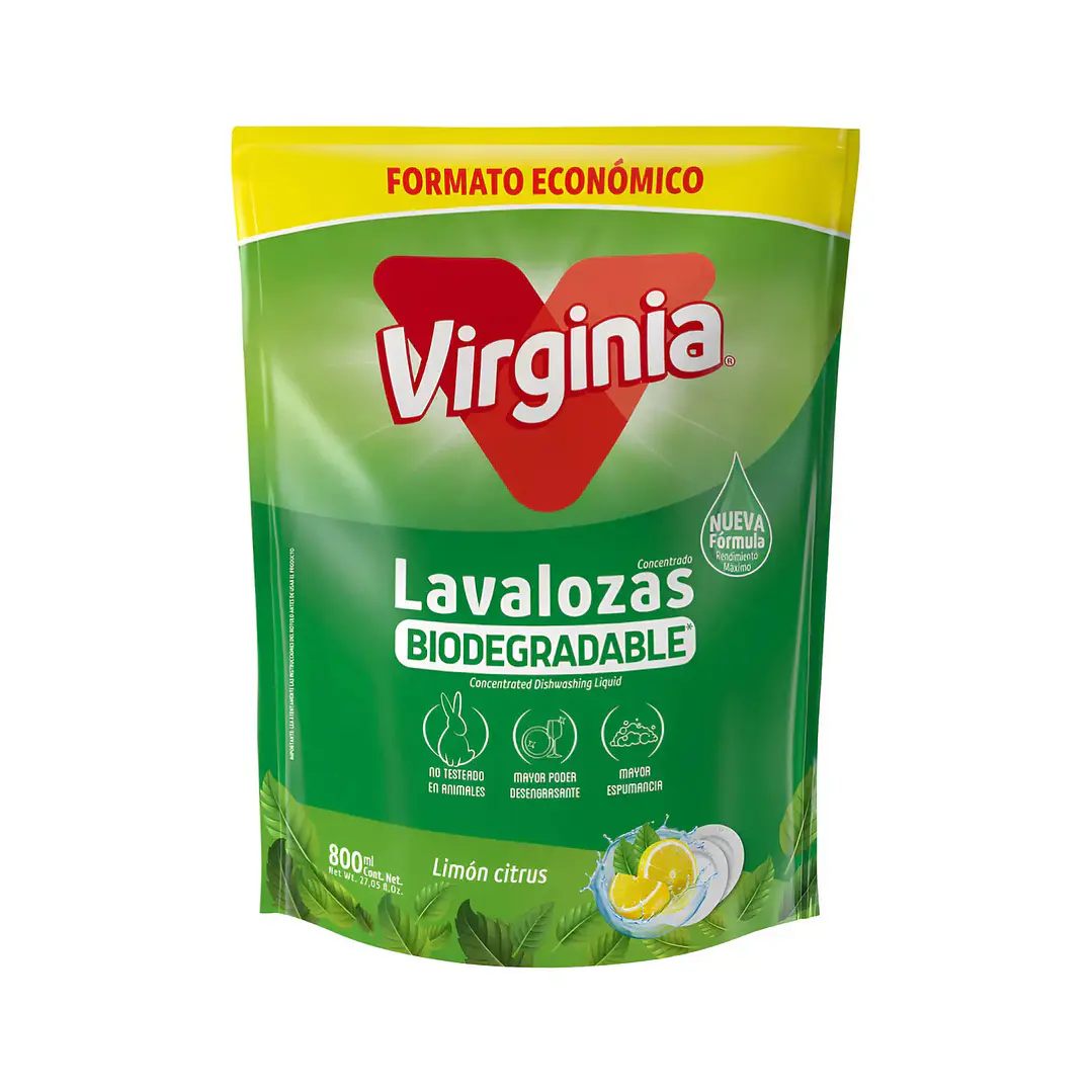Pack 3 unidades Lavalosa Virginia Limón Citrus 800ml 1