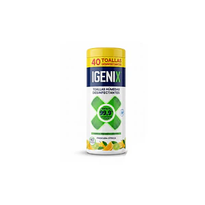 Pack 2 unidades Toallas Humedas Desinfectantes Igenix 40 uni