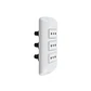 Enchufe Triple 10A Blanco Modus Plus 1308BN Bticino - Miniatura 1