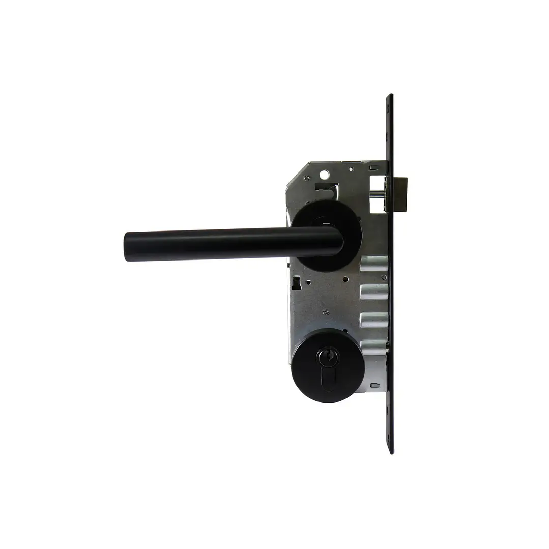 Cerradura de Embutir Baño Negra Fixser 2