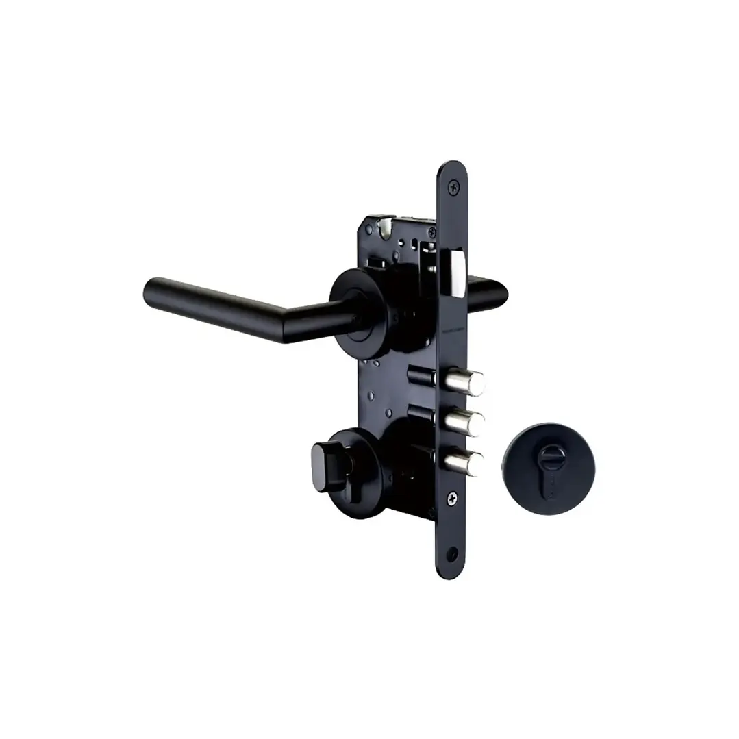 Cerradura de Embutir Baño Negra Fixser 1