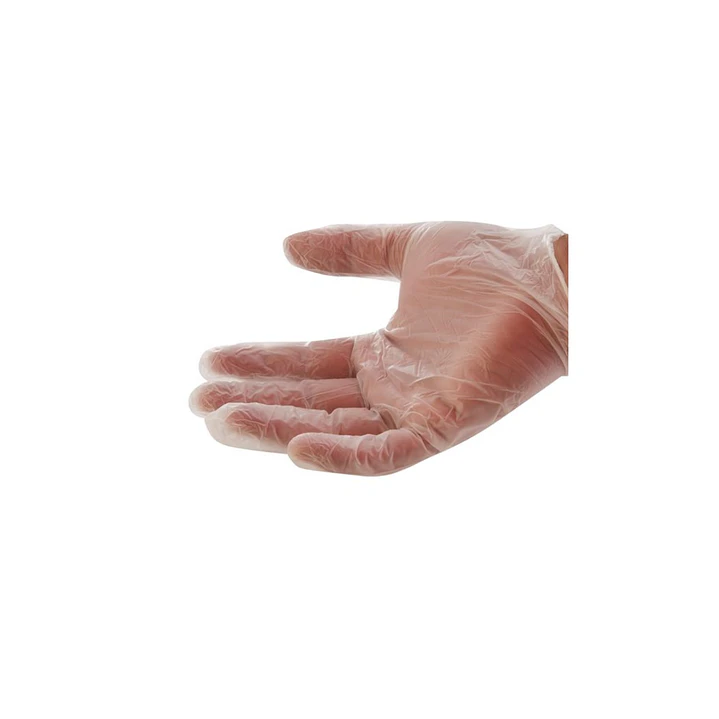 Guante Vinilo Transparente desechable caja 100 uni Talla S 1