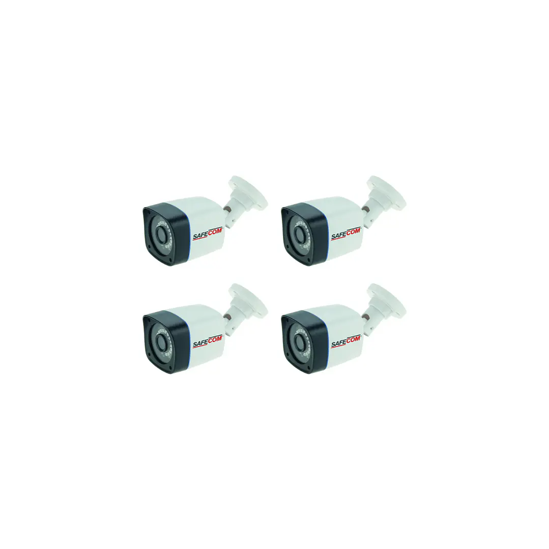 Kit 4 Camaras Bulle -  Nvr  - Dico Duro 1 Tb Safecom 3