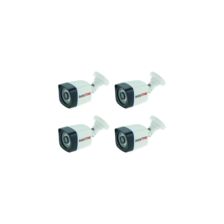 Kit 4 Camaras Bulle -  Nvr  - Dico Duro 1 Tb Safecom 3