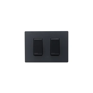 Interruptor doble 9/15 armad Noir Mate S32