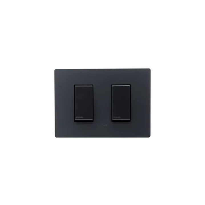 Interruptor doble 9/15 armad Noir Mate S32 1