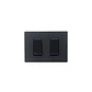 Interruptor doble 9/15 armad Noir Mate S32 - Miniatura 1