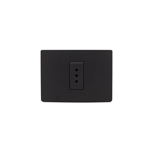 Enchufe Simple 10A Armado Noir Mate S33