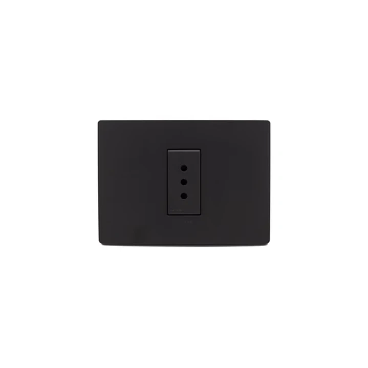 Enchufe Simple 10A Armado Noir Mate S33 1