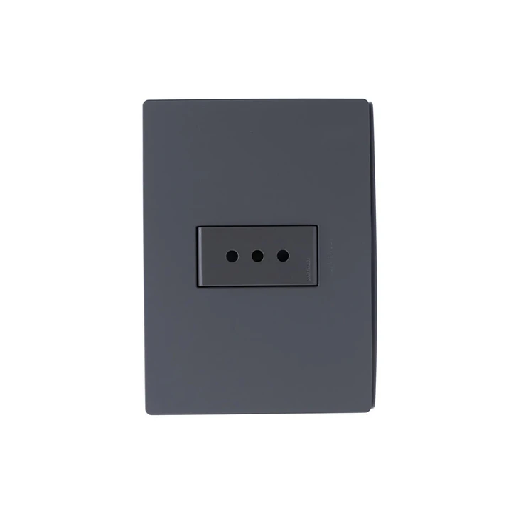 Enchufe simple 10A Armado Grey Mate S33 2