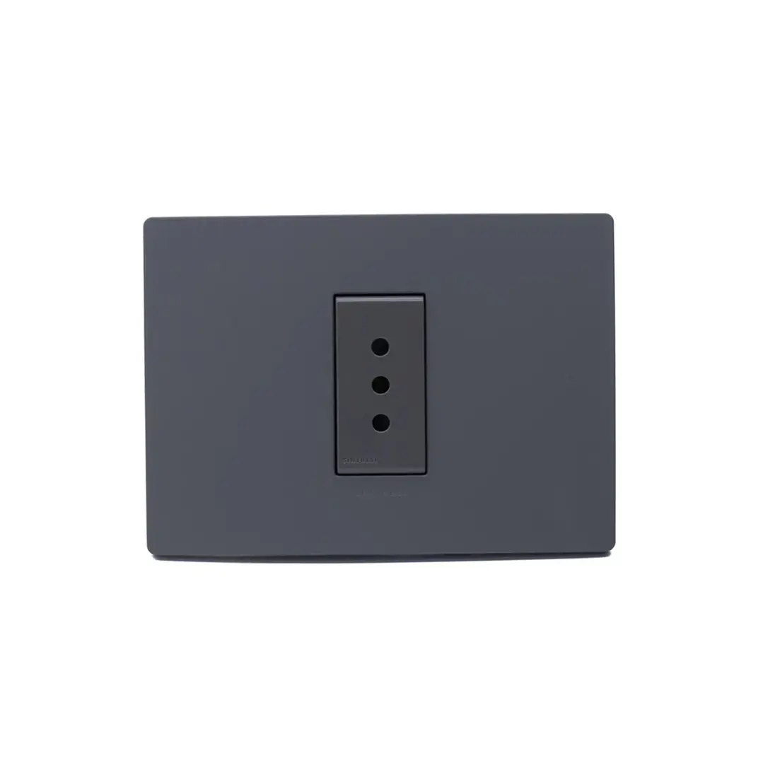 Enchufe simple 10A Armado Grey Mate S33 1