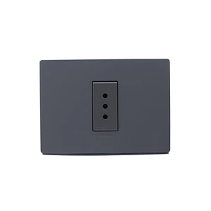 Enchufe simple 10A Armado Grey Mate S33