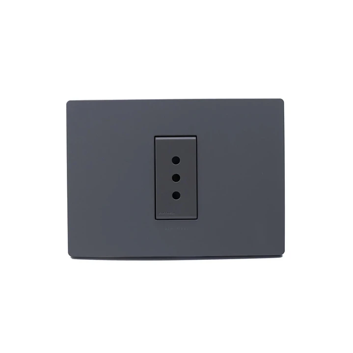 Enchufe simple 10A Armado Grey Mate S33 1