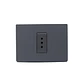 Enchufe simple 10A Armado Grey Mate S33 - Miniatura 1