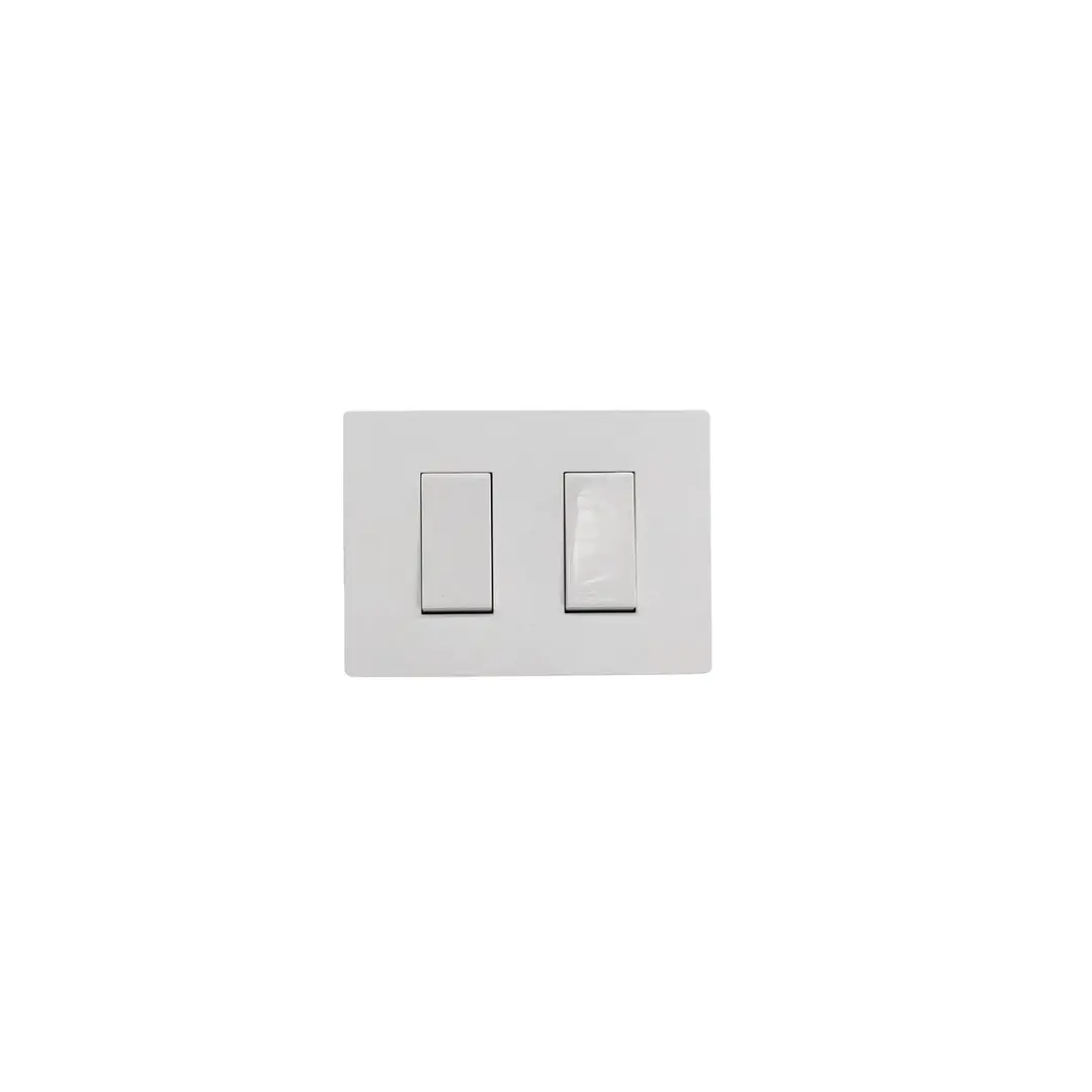 Interruptor Doble 9/15 Armado Blanco Mate S32 2