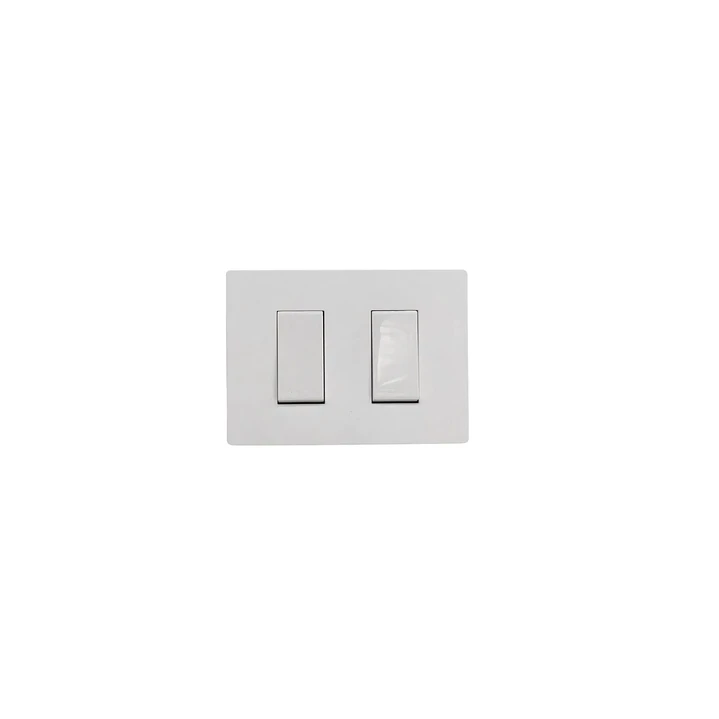 Interruptor Doble 9/15 Armado Blanco Mate S32 2
