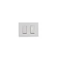 Interruptor Doble 9/15 Armado Blanco Mate S32 - Miniatura 2