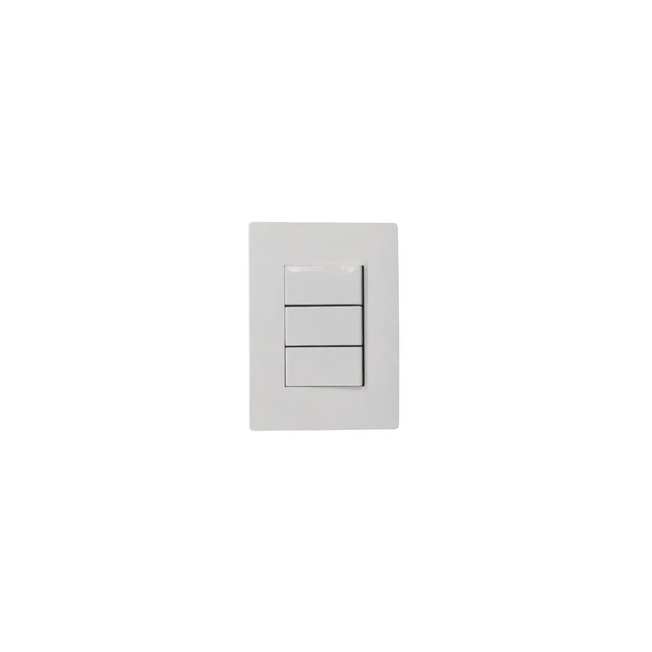Interruptor Triple Armado 9/32 Blanco Mate S32 1