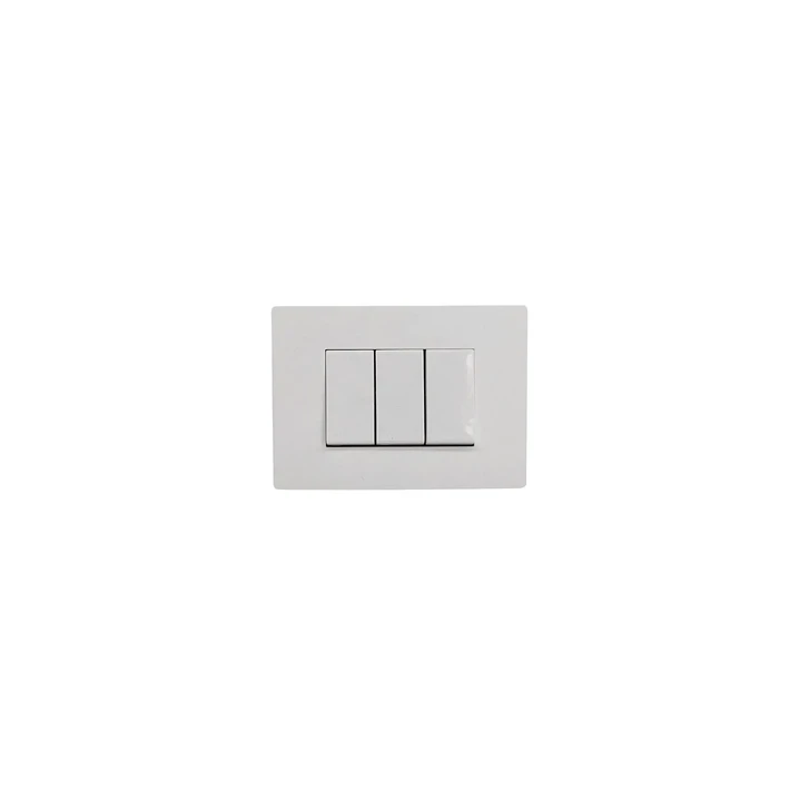 Interruptor Triple Armado 9/32 Blanco Mate S32 2