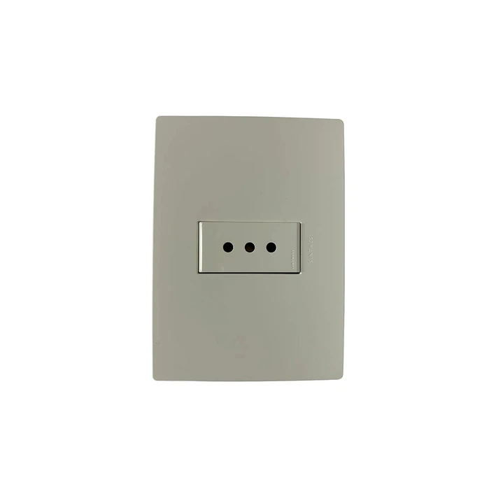 Enchufe Simple 10A Armado Blanco Mate S32 1