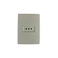 Enchufe Simple 10A Armado Blanco Mate S32 - Miniatura 1
