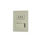 Interruptor 9/12 + Enchufe 10A Armado Blanco Mate S32 - Miniatura 1