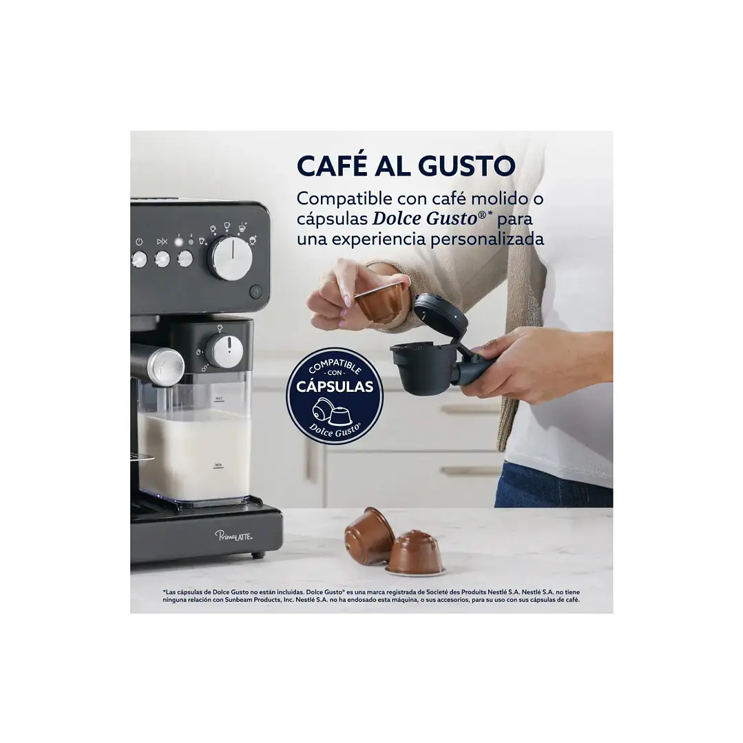 Cafetera PrimaLatt automática Bvstem6604bk 3