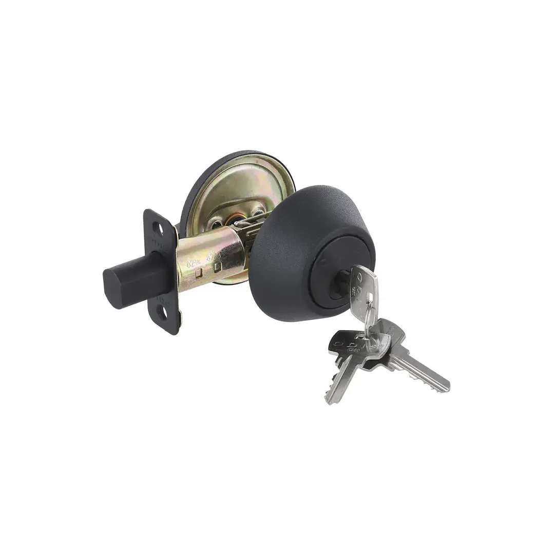 Cerrojo Cilíndrico Odis Acceso Principal Negro Mate 3