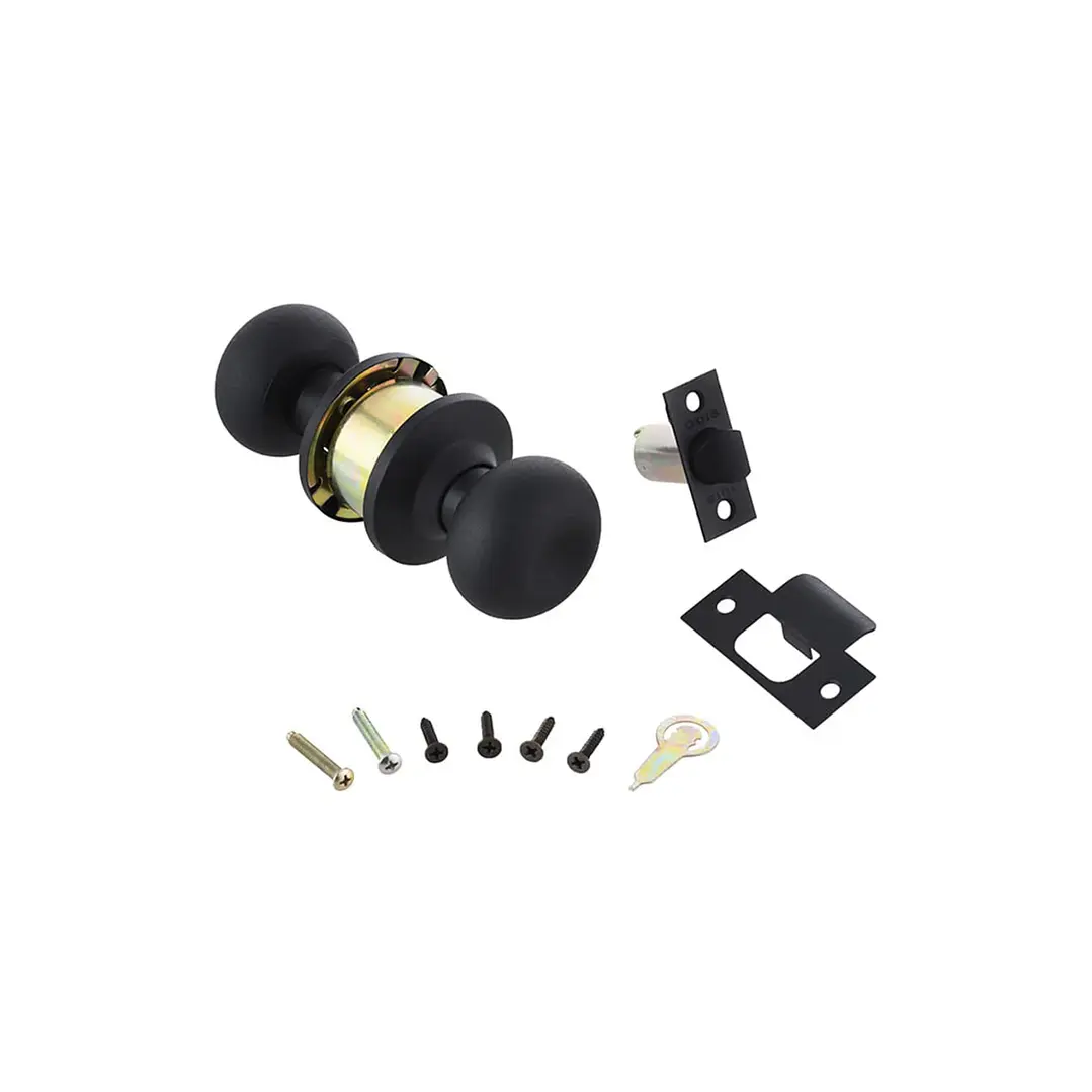 Cerradura Cilíndrica Odis 206 Simple Paso Negro Mate 3