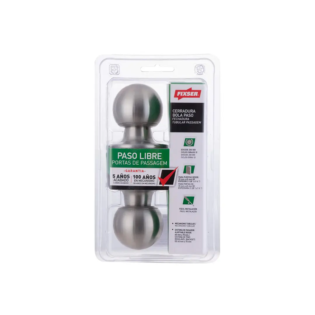 Cerradura Cilindrica Simple Paso Fixser 4