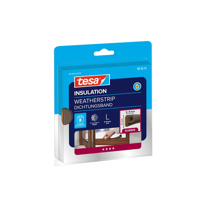 Cinta selladora Autoadhesiva Perfil P 9mm x 2 - 5 mm x 6 mt 1