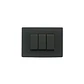 Interruptor triple 9/32 Armado Negro Mate S33 - Miniatura 1