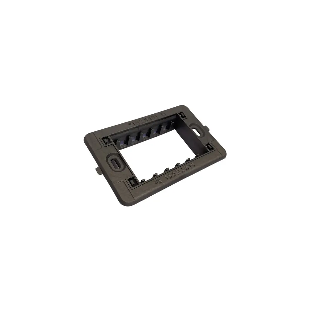 Interruptor triple 9/32 Armado Negro Mate S33 2
