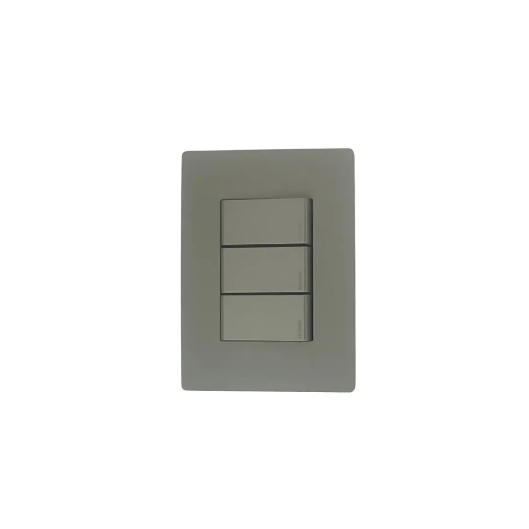 Interruptor Triple 9/32 Grey Mate S32 Sinthesi 2