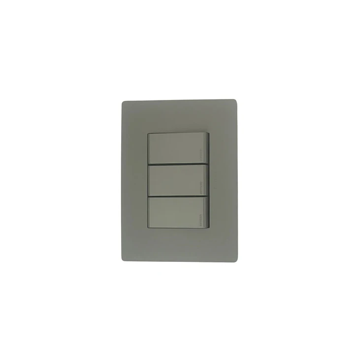 Interruptor Triple 9/32 Grey Mate S32 Sinthesi 2
