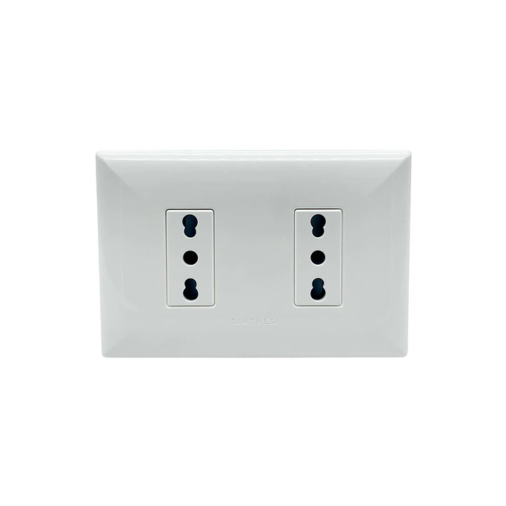 Enchufe Doble 10/16A Blanco S17 Sinthesi 1